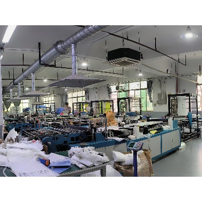 Zipper bag production department
